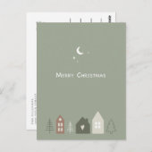 Carte Postale Noël nordique scandinave (Devant / Derrière)