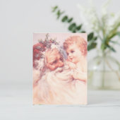 Carte Postale Noël père Noël (Debout devant)