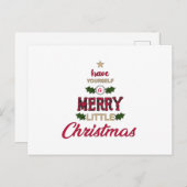 Carte Postale Noël Père Noël Geek Cool Drôle idée cadeau de Noël (Devant / Derrière)