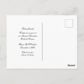 Carte Postale Noël Potluck Dîner Old World Scroll Invitat (Dos)