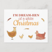 Carte postale Noël Pun Poulets de Noël (Devant)