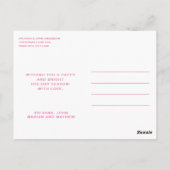 CARTE POSTALE NOËL ROSE NUTCRACKERS (Dos)