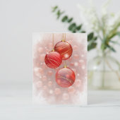 Carte postale Noël rouge (Debout devant)