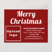 Carte postale Noël rouge (Devant)
