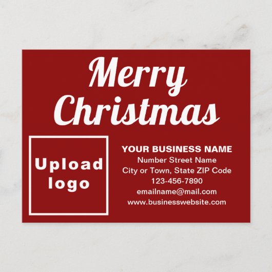 Carte postale Noël rouge (Devant)