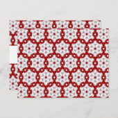 Carte Postale Noël rouge (Devant / Derrière)