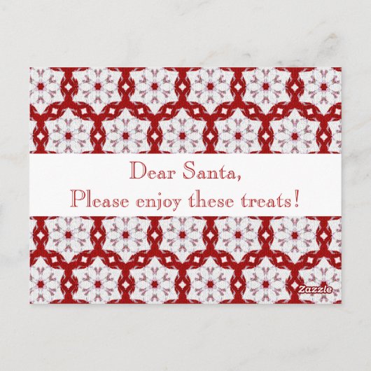 Carte Postale Noël rouge (Dos)