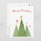 Carte Postale Noël scandinave nordique de vacances amusant et lu (Devant / Derrière)