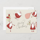 Carte Postale Noël Silencieux à Père Noël (Devant / Derrière)