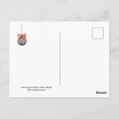 Carte Postale Noël Simple Noir et Blanc (Dos)