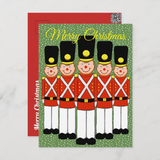 Carte postale Noël Soldat (Devant / Derrière)