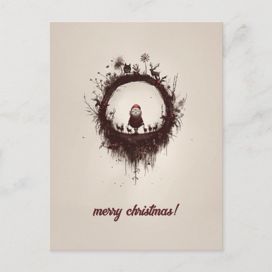 Carte Postale Noël sombre (Devant)
