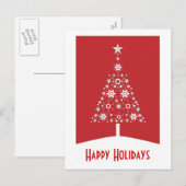 Carte postale Noël Tree Holiday (Devant / Derrière)