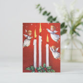 Carte Postale Noël Trois Petits Anges Noël Vintage (Debout devant)