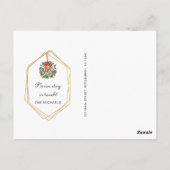 Carte Postale Noël Verdure Nouvelle adresse Holiday Move (Dos)