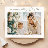 Carte postale | Noël vert moderne