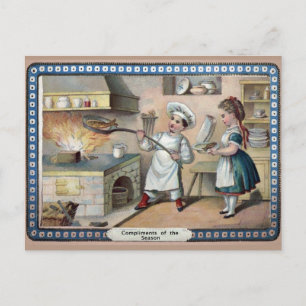 Carte Postale Noël Victorian Cook