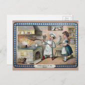 Carte Postale Noël Victorian Cook (Devant / Derrière)