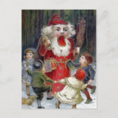 Carte Postale Noël Victorian Déplaisant Père Noël Nutcracker (Devant)