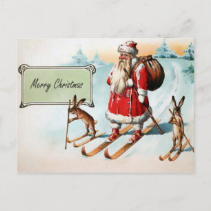 Carte Postale Noël victorien vintage
