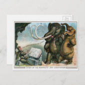 Carte Postale Noël victorien vintage (Devant / Derrière)