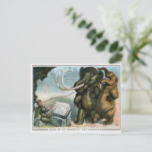 Carte Postale Noël victorien vintage (Debout devant)