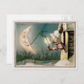 Carte Postale Noël victorien vintage (Devant / Derrière)