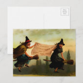 Carte Postale Noël victorien vintage (Devant / Derrière)