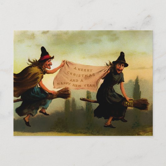 Carte Postale Noël victorien vintage (Devant)