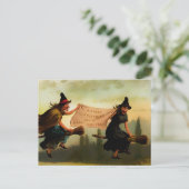 Carte Postale Noël victorien vintage (Debout devant)