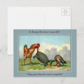 Carte Postale Noël victorien vintage (Devant / Derrière)