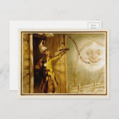 Carte Postale Noël victorien vintage (Devant / Derrière)