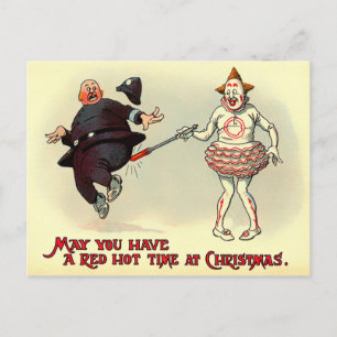 Carte Postale Noël victorien vintage