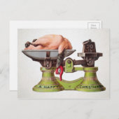 Carte Postale Noël victorien vintage Turquie (Devant / Derrière)