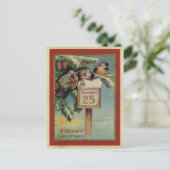 Carte Postale Noël vintage (Debout devant)