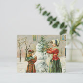 Carte Postale Noël vintage (Debout devant)