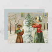 Carte Postale Noël vintage (Devant / Derrière)