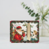 Carte Postale Noël vintage (Debout devant)