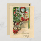 Carte Postale Noël vintage (Devant / Derrière)