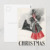 Carte Postale Noël vintage (Devant / Derrière)