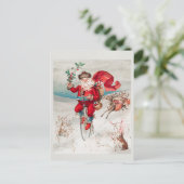 Carte Postale Noël vintage (Debout devant)