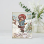 Carte Postale Noël Vintage (Debout devant)