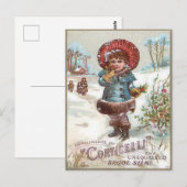 Carte Postale Noël Vintage (Devant / Derrière)