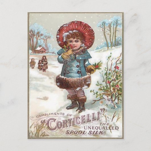 Carte Postale Noël Vintage (Devant)