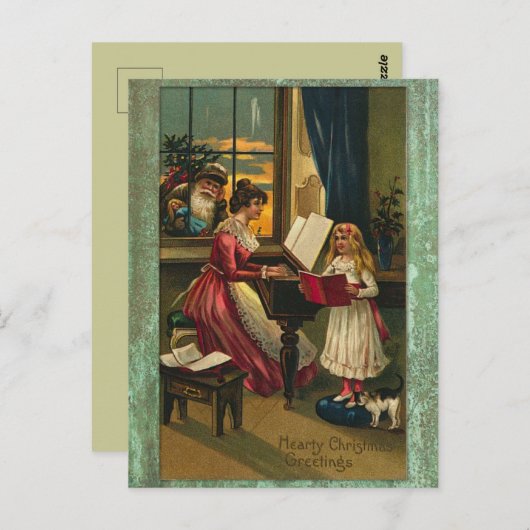 Carte Postale Noël vintage (Devant / Derrière)