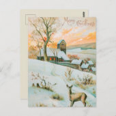 Carte Postale Noël vintage (Devant / Derrière)