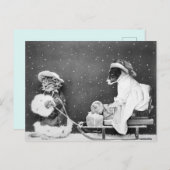 Carte Postale Noël vintage (Devant / Derrière)