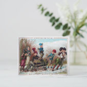 Carte Postale Noël vintage de Yule victorienne (Debout devant)