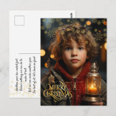 Carte Postale Noël. Vintage. Félicitation.  (Devant / Derrière)