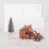 Carte Postale Noël Vintage Fêtes (Devant / Derrière)